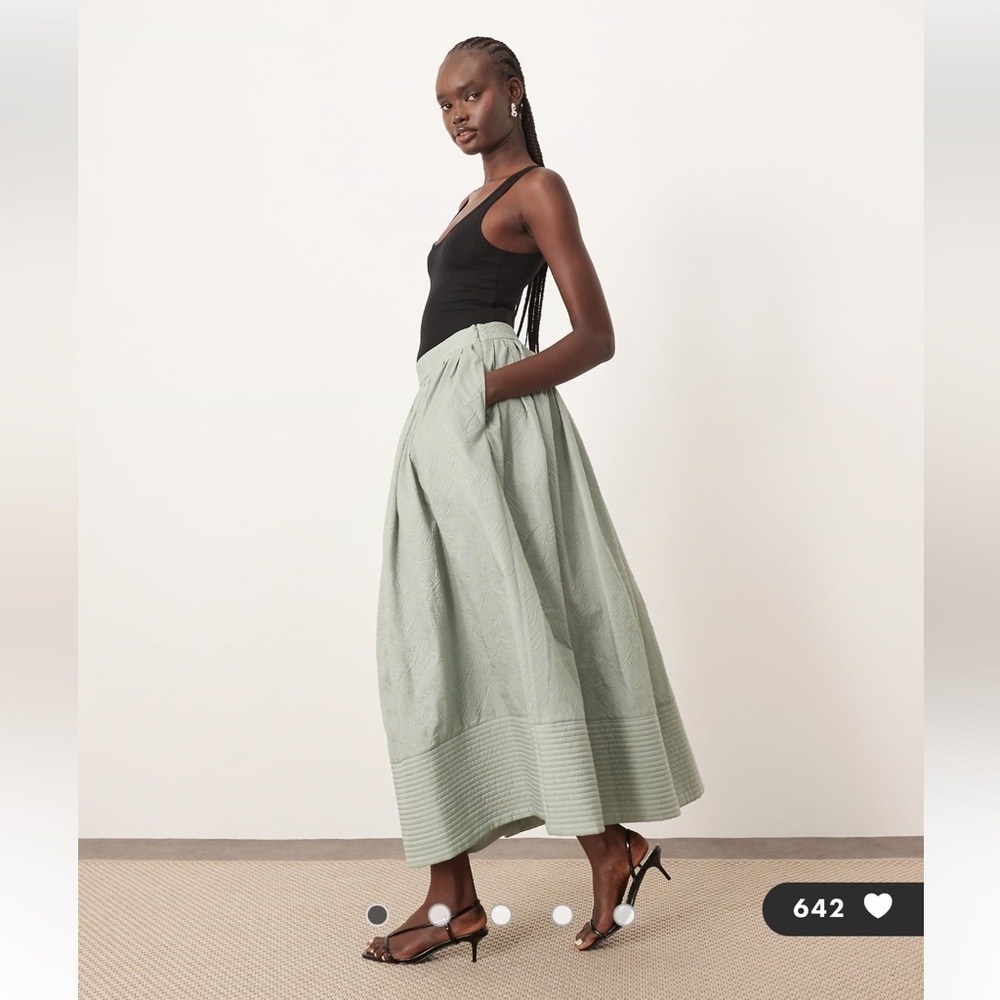 NWT‎ ASOS Sage A-Line Maxi Skirt